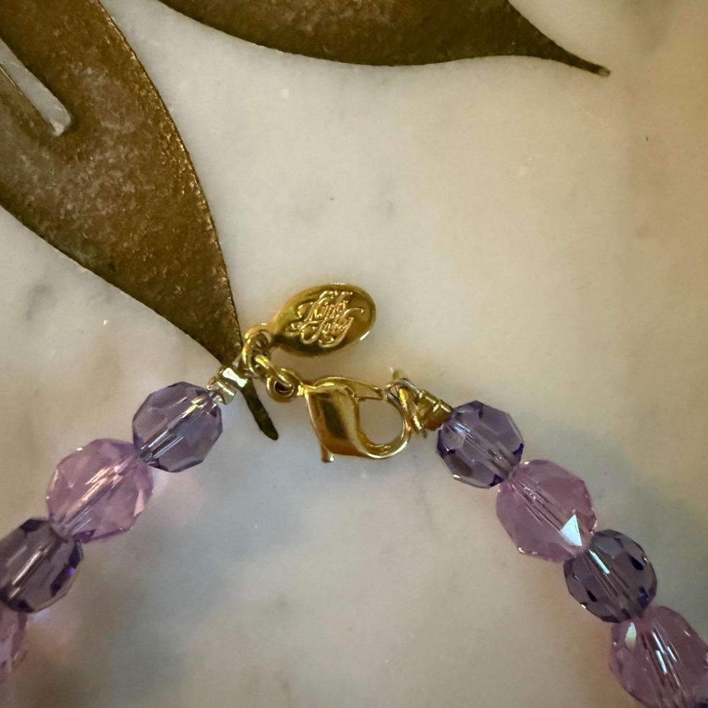 Kirks Folly Lavender Charm Bracelet - Picture 3 of 3